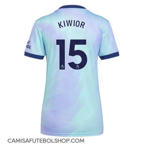 Camisa de time de futebol Arsenal Jakub Kiwior #15 Replicas 3º Equipamento Feminina 2024-25 Manga Curta